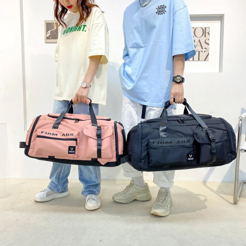 Travel Bag Weather-Resistant Multi-Compartment Padded Handles & Adjustable Strap