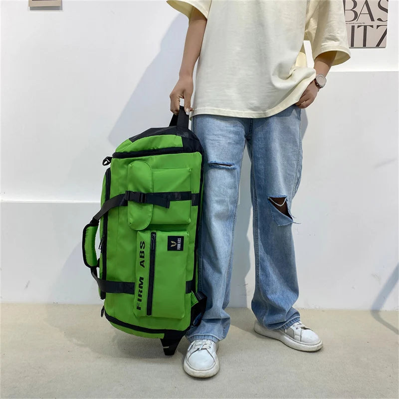 Travel Bag Weather-Resistant Multi-Compartment Padded Handles & Adjustable Strap
