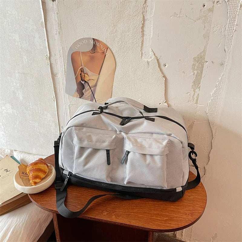 Travel Carryall Bag Multi-Pocket Padded Handles & Adjustable Strap