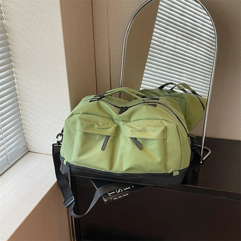 Travel Carryall Bag Multi-Pocket Padded Handles & Adjustable Strap