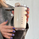 Travel Coffee Cup Stainless Steel Insulated Leakproof Lid