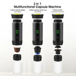 Travel Coffee Maker Cordless One-Touch With Cup & Charger