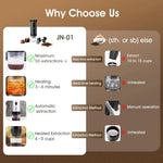 Travel Coffee Maker Cordless One-Touch With Cup & Charger