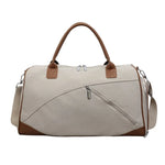 Travel Duffel Bag Durable Canvas Multiple Pockets & Adjustable Strap