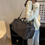 Travel Duffel Bag Durable Fabric Multiple Compartments & Adjustable Strap