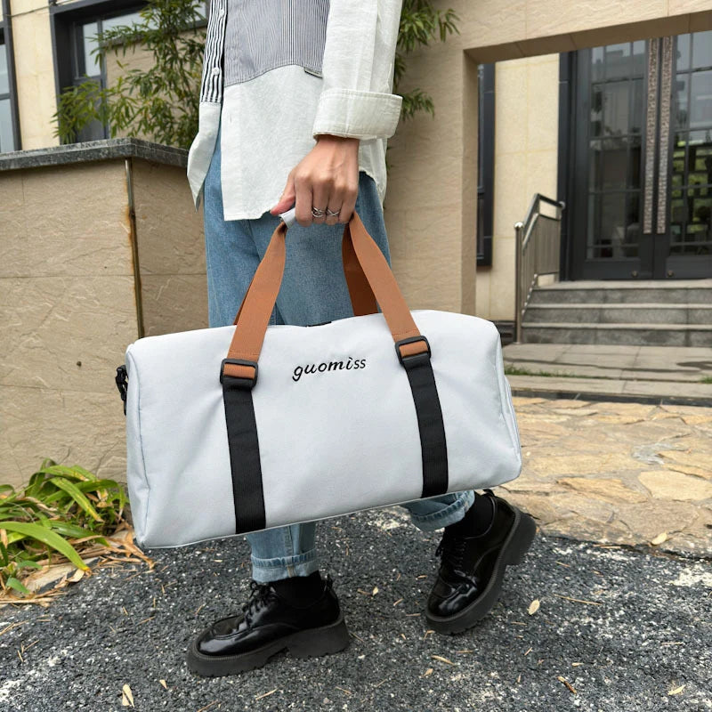 Travel Duffel Bag Durable Fabric Multiple Pockets