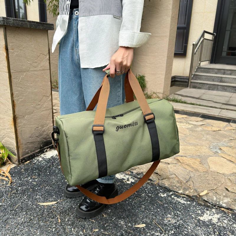 Travel Duffel Bag Durable Fabric Multiple Pockets