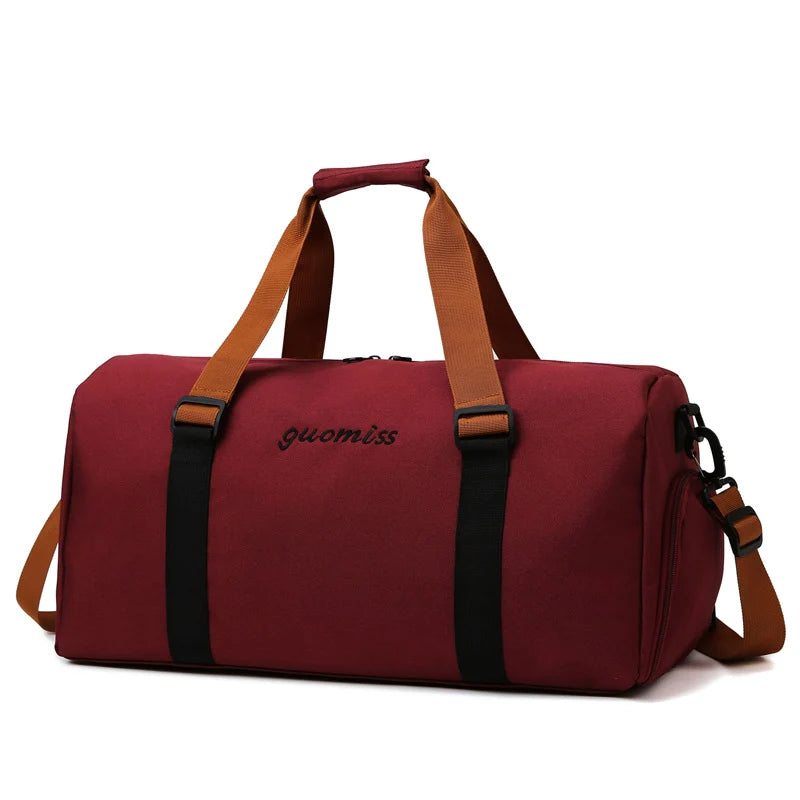Travel Duffel Bag Durable Fabric Multiple Pockets