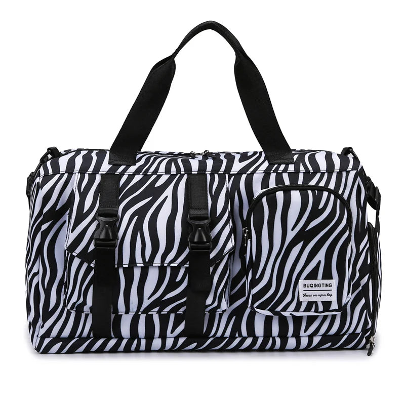 Travel Duffel Bag Durable Multiple Pockets Adjustable Straps