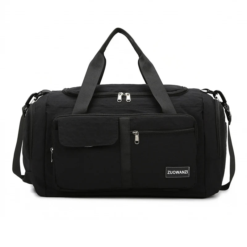 Travel Duffel Bag Large Capacity Multi-Pocket Detachable Shoulder Strap