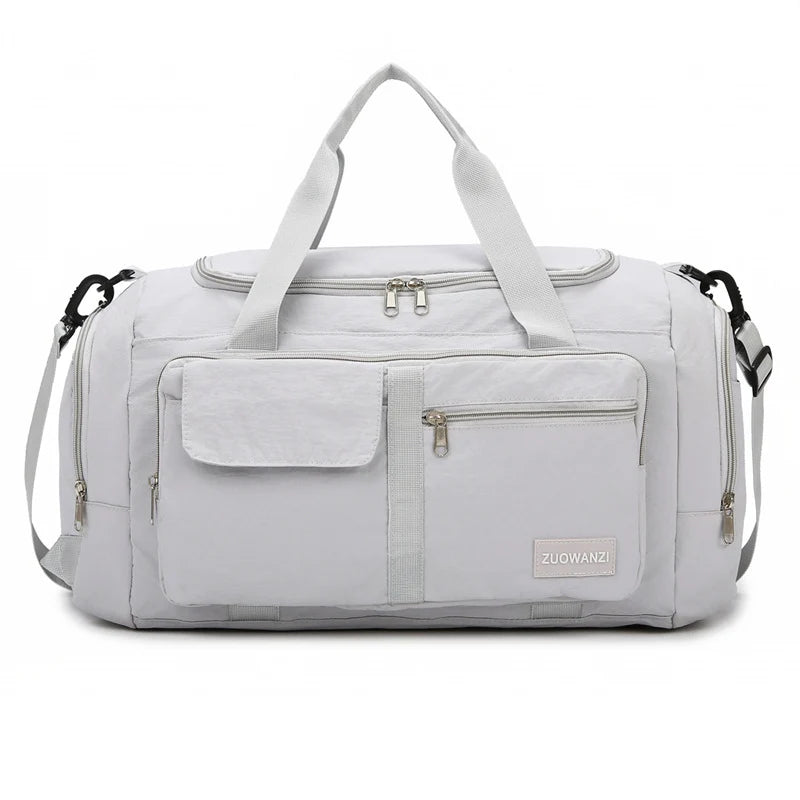 Travel Duffel Bag Large Capacity Multi-Pocket Detachable Shoulder Strap