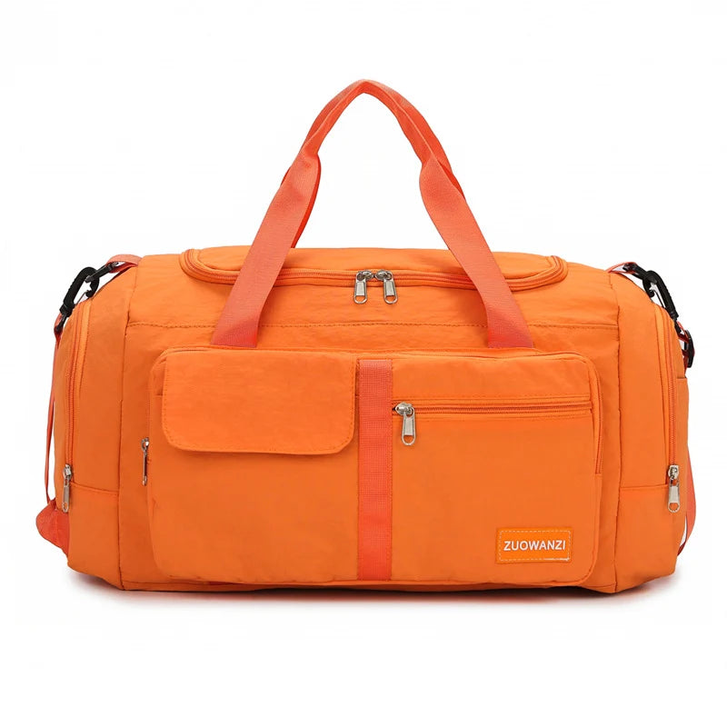 Travel Duffel Bag Large Capacity Multi-Pocket Detachable Shoulder Strap