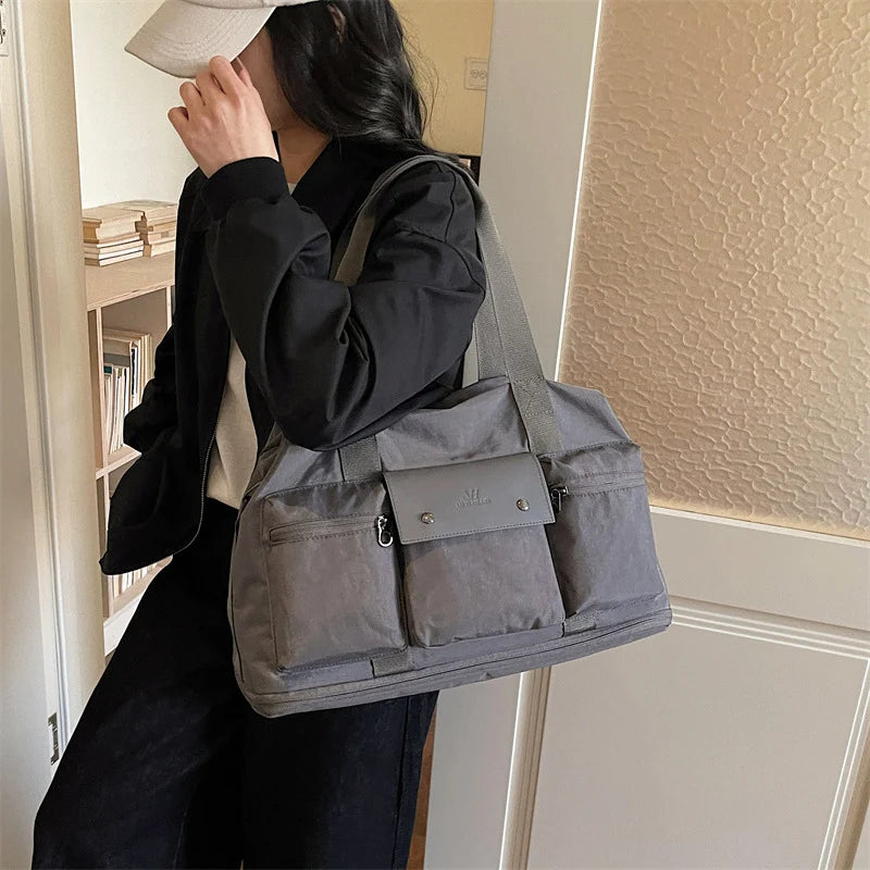 Travel Duffel Bag Large Capacity Multi-Pocket Durable Fabric