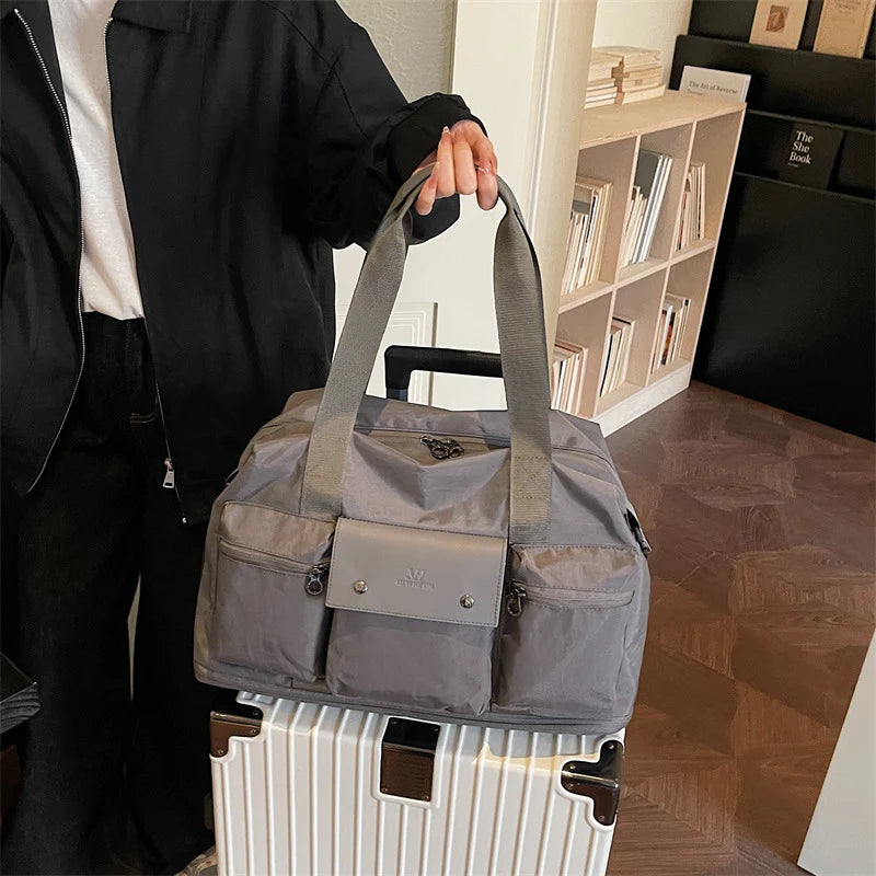 Travel Duffel Bag Large Capacity Multi-Pocket Durable Fabric