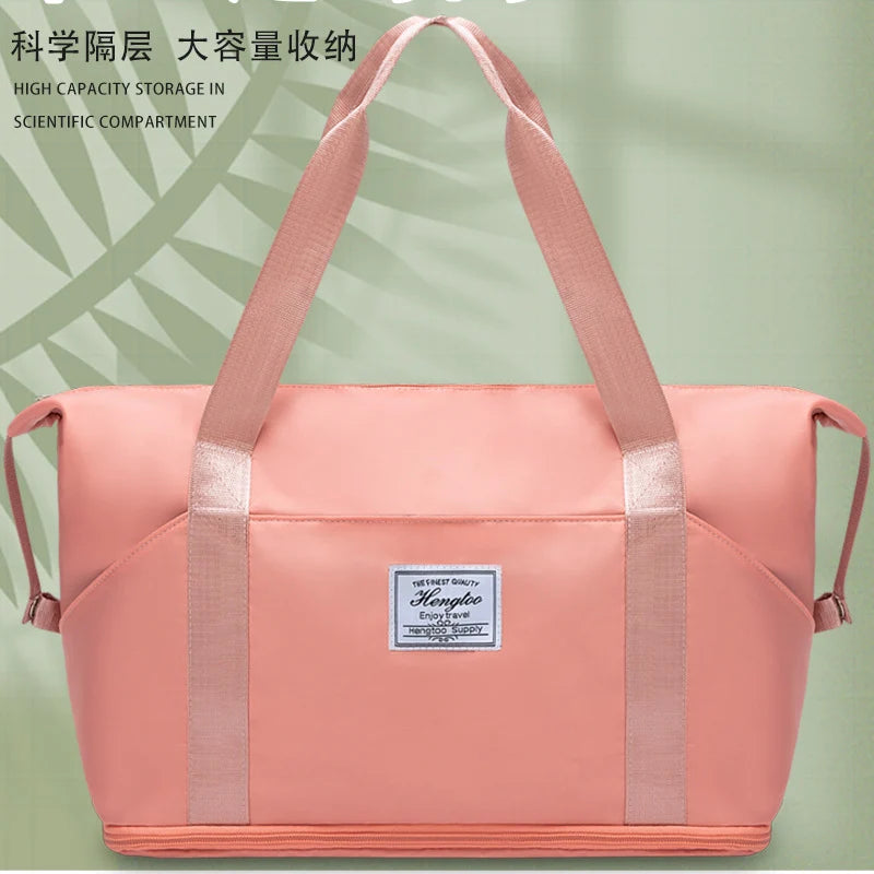 Travel Duffel Bag Large Capacity Water-Resistant Multiple Pockets