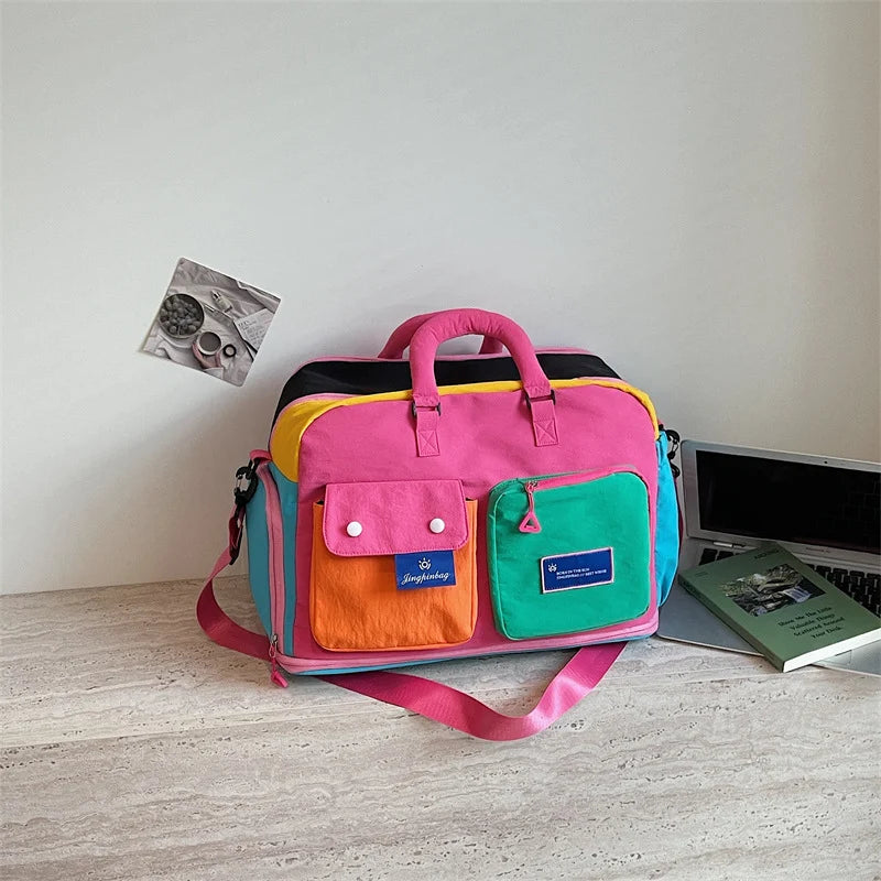 Travel Duffel Bag Large Capacity Water-Resistant Multiple Pockets
