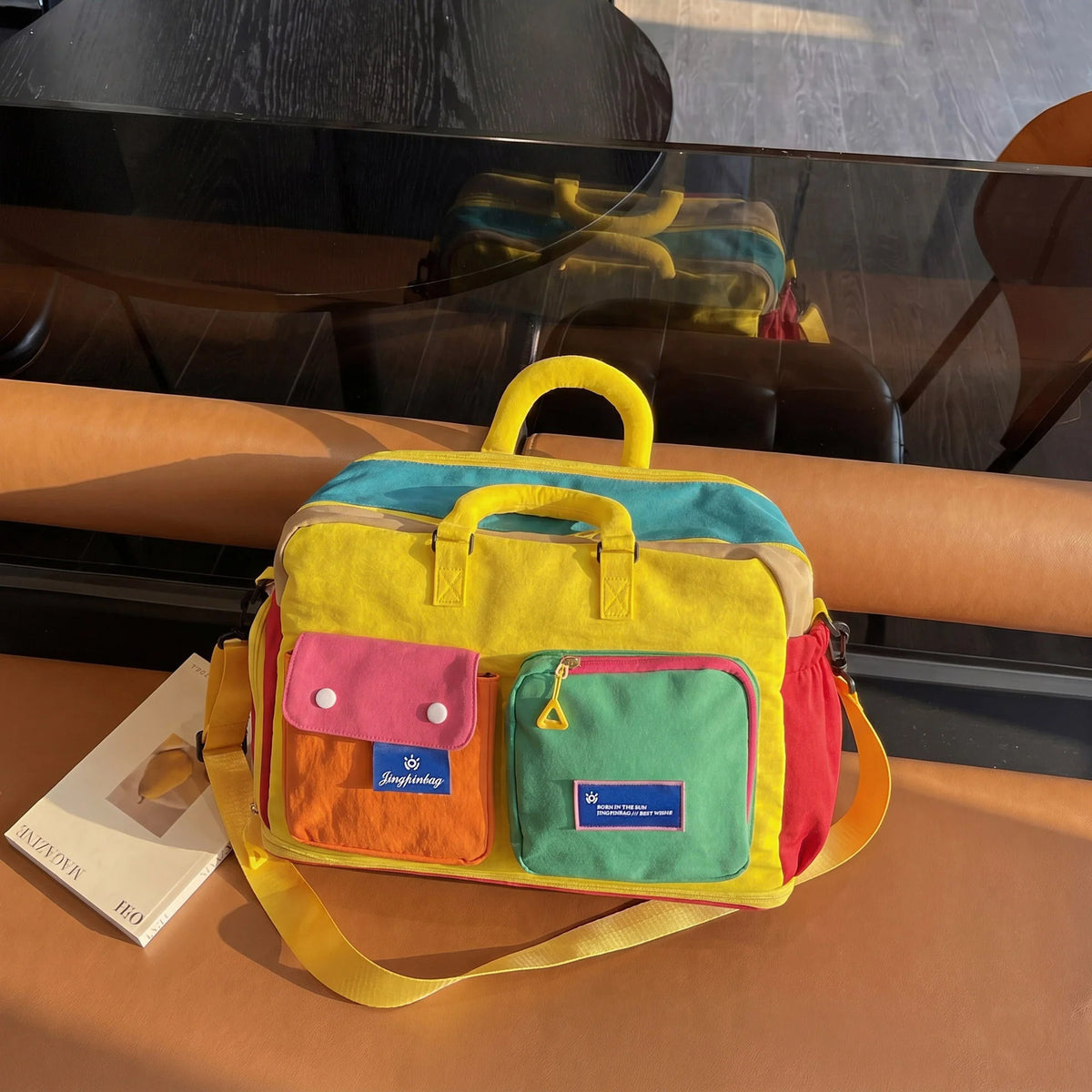 Travel Duffel Bag Large Capacity Water-Resistant Multiple Pockets