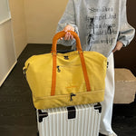 Travel Duffel Bag Large Capacity Water-Resistant Padded Strap