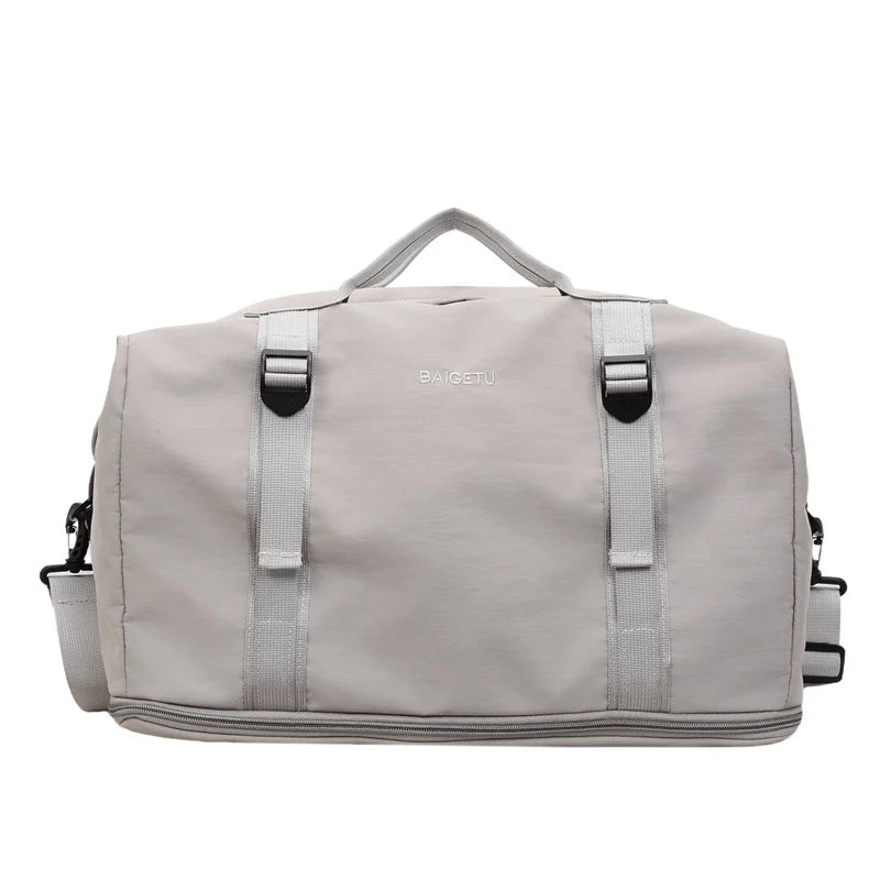 Travel Duffel Bag Large Capacity Weather-Resistant Padded Shoulder Strap