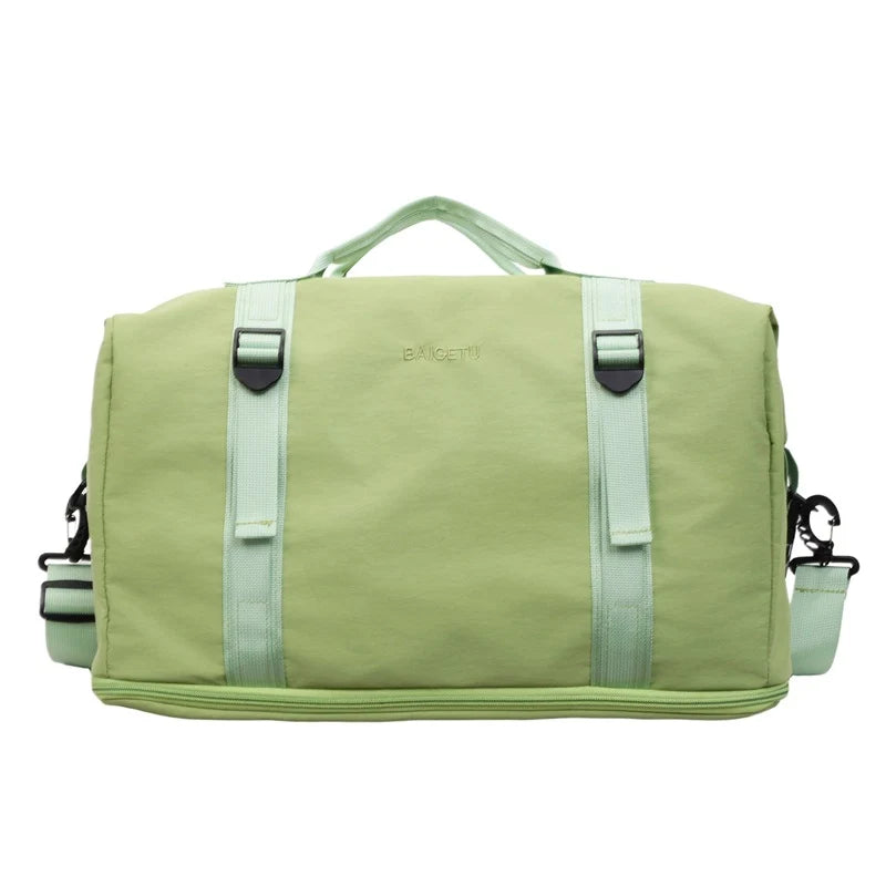 Travel Duffel Bag Large Capacity Weather-Resistant Padded Shoulder Strap