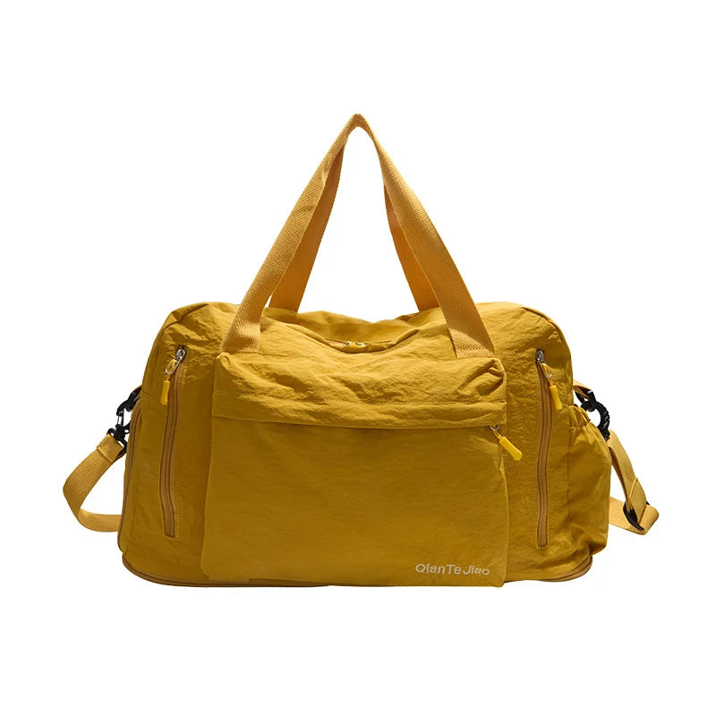 Travel Duffel Bag Lightweight Durable Fabric & Multiple Pockets