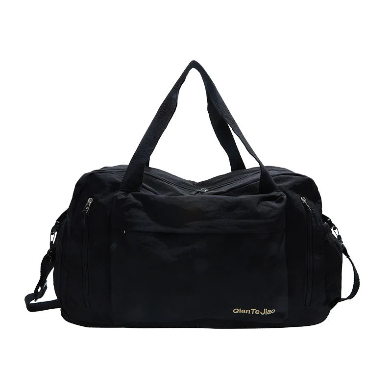 Travel Duffel Bag Lightweight Durable Fabric & Multiple Pockets