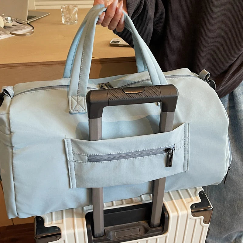 Travel Duffel Bag Lightweight Multiple Compartments & Padded Shoulder Strap