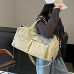 Travel Duffel Bag Lightweight Multiple Pockets Removable Shoulder Strap