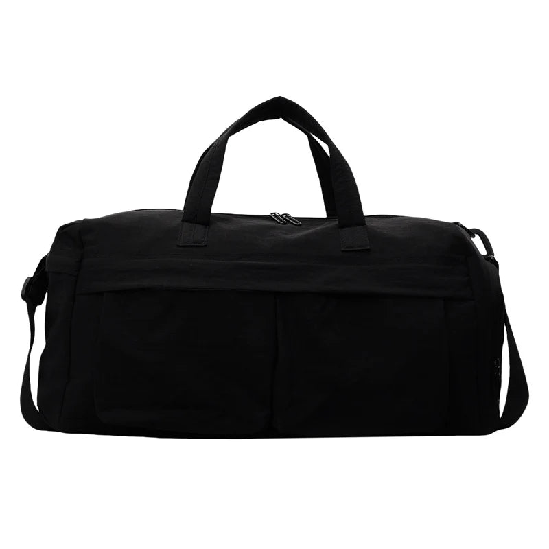 Travel Duffel Bag Lightweight Multiple Pockets Removable Shoulder Strap