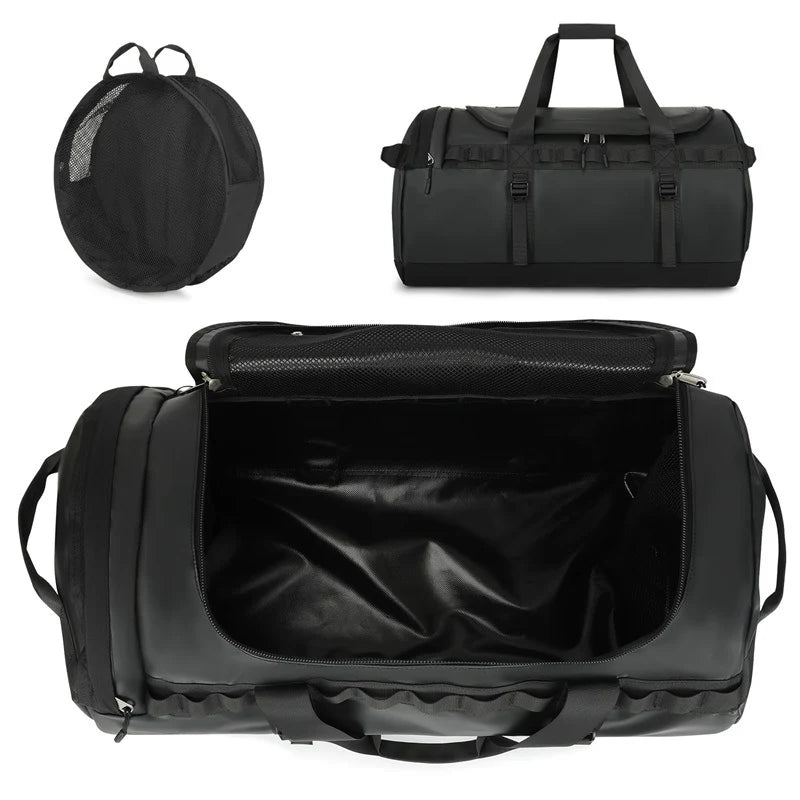 Travel Duffel Bag Multi-Compartment Water-Resistant Padded & Adjustable Strap