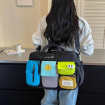 Travel Duffel Bag Multi-Pocket Lightweight Adjustable Strap & Handles