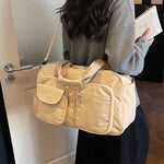 Travel Duffel Bag Multi-Pocket Padded Handles & Adjustable Strap