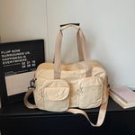 Travel Duffel Bag Multi-Pocket Padded Handles & Adjustable Strap