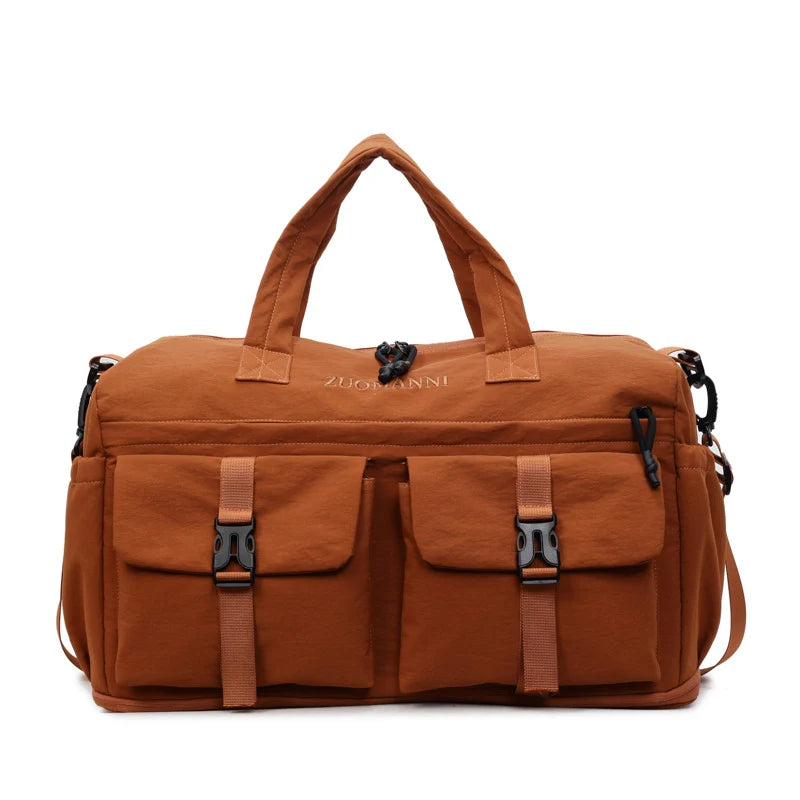 Travel Duffel Bag Multi-Pocket Weather-Resistant Adjustable Strap