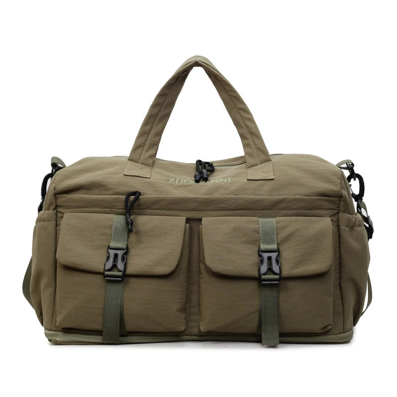 Travel Duffel Bag Multi-Pocket Weather-Resistant Adjustable Strap