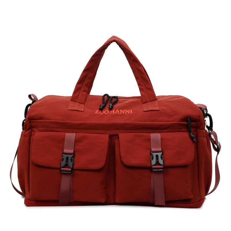 Travel Duffel Bag Multi-Pocket Weather-Resistant Adjustable Strap