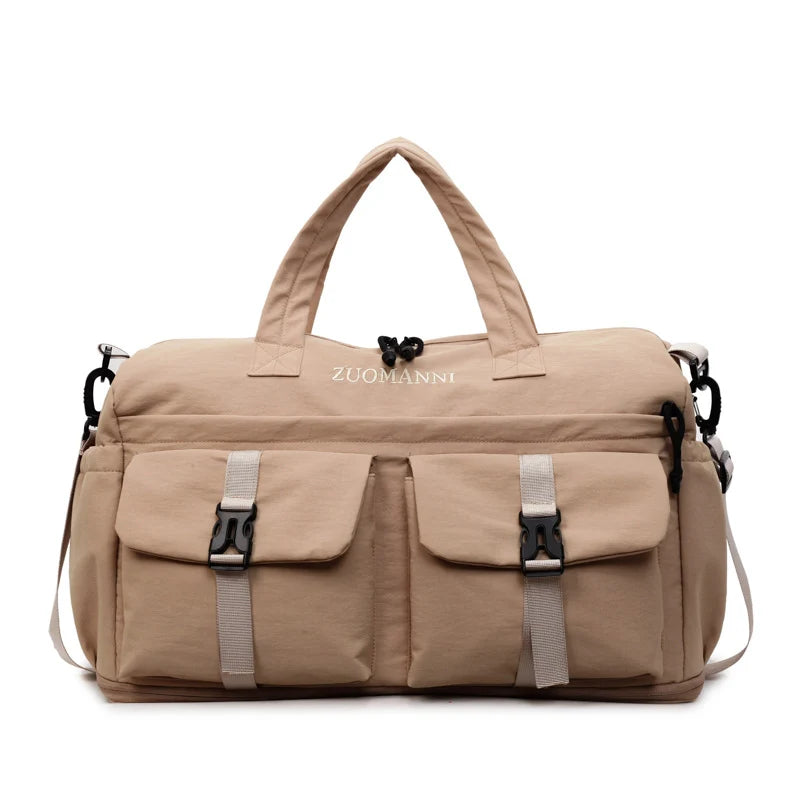 Travel Duffel Bag Multi-Pocket Weather-Resistant Adjustable Strap