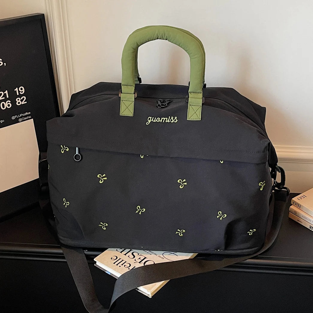 Travel Duffel Bag Overhead-Ready Weather-Resistant Removable Shoulder Strap