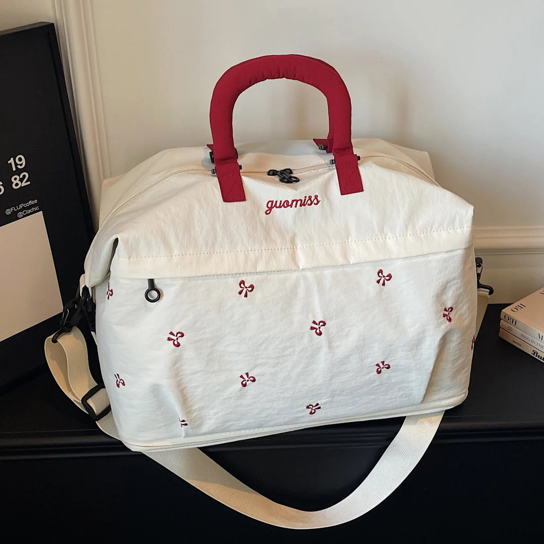 Travel Duffel Bag Overhead-Ready Weather-Resistant Removable Shoulder Strap