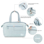 Travel Duffel Bag Quilted & Spacious Adjustable Shoulder Strap