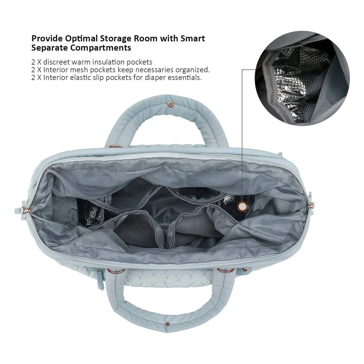 Travel Duffel Bag Quilted & Spacious Adjustable Shoulder Strap