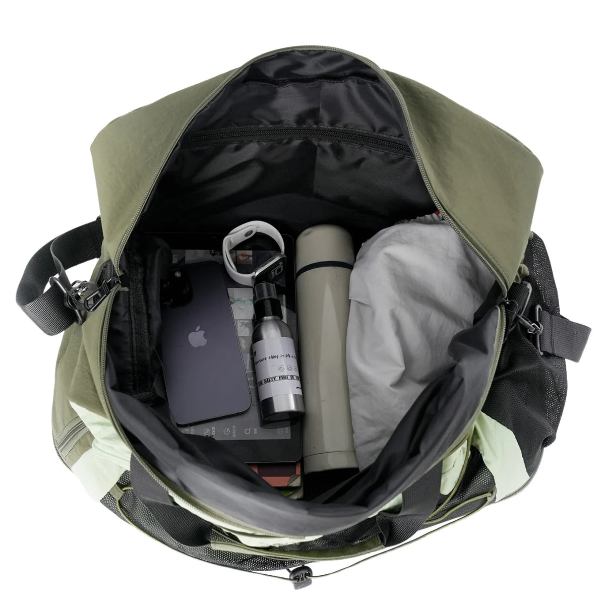 Travel Duffel Bag Spacious Breathable Mesh & Adjustable Straps