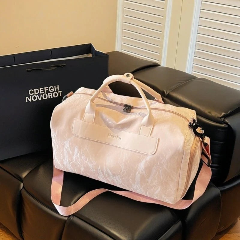 Travel Duffel Bag Spacious Interior Durable Fabric