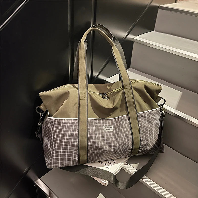 Travel Duffel Bag Spacious Multi-Compartment Durable Fabric