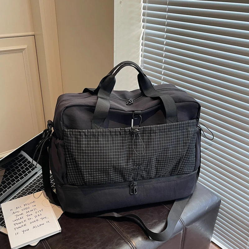 Travel Duffel Bag Spacious Multiple Compartments Padded Handles