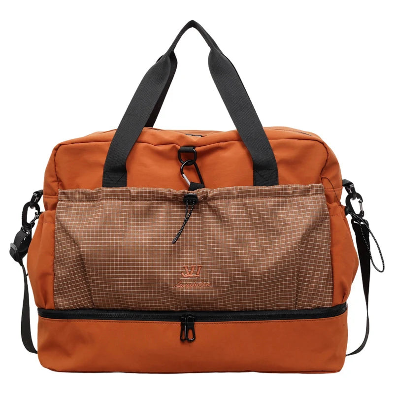 Travel Duffel Bag Spacious Multiple Compartments Padded Handles