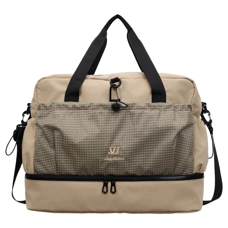 Travel Duffel Bag Spacious Multiple Compartments Padded Handles