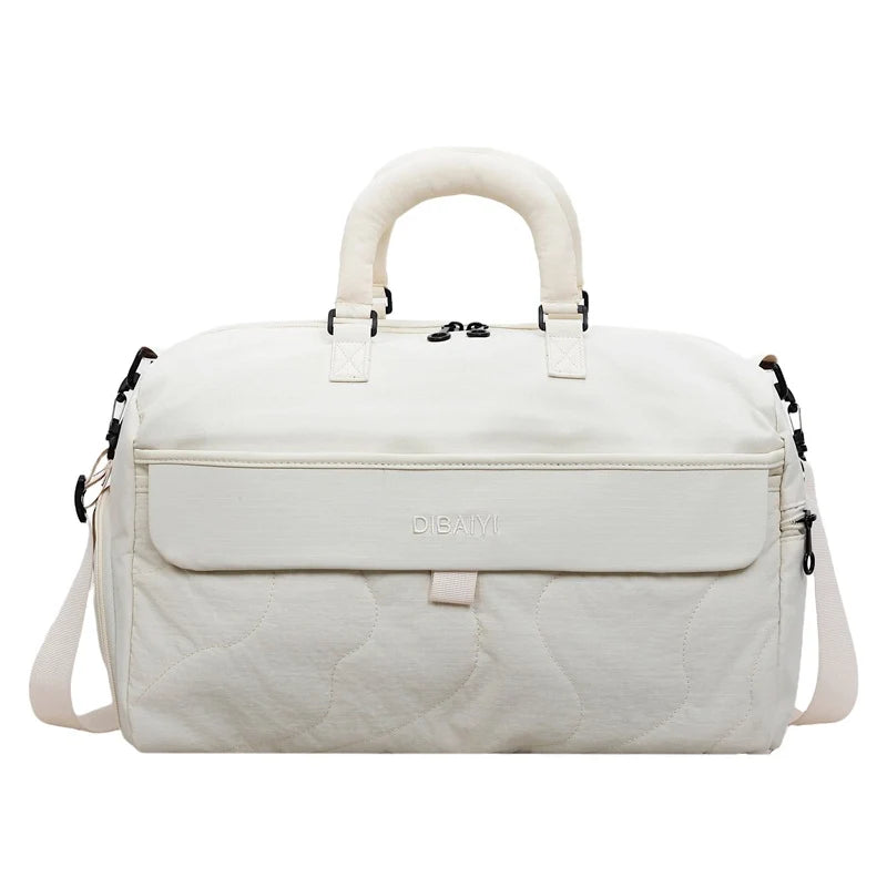 Travel Duffel Bag Spacious Multiple Zippered Pockets Adjustable Strap