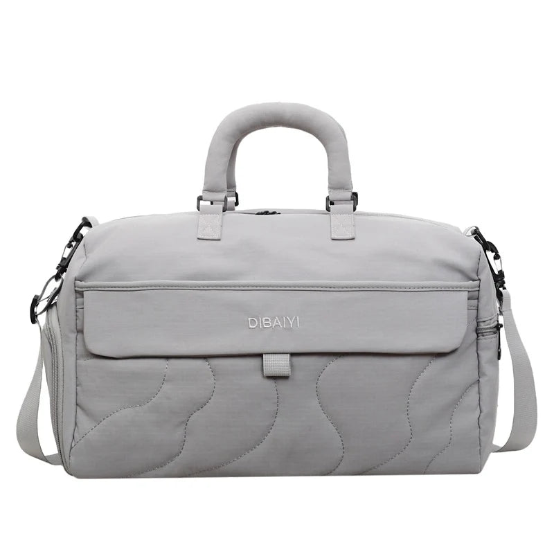 Travel Duffel Bag Spacious Multiple Zippered Pockets Adjustable Strap