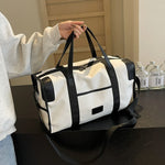 Travel Duffel Bag Spacious Shoe Compartment & Adjustable Strap
